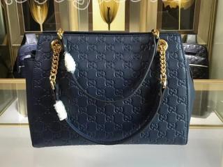 453773 DMT1G 4157 グッチ バッグ スーパーコピー GUCCI シグネチャーチェーン トートバッグ レディース ショルダーバッグ 3色可選択 ブルー