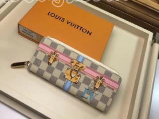 N60109 ルイヴィトン ダミエ・アズール 財布 スーパーコピー 「LOUIS VUITTON」 ポルトフォイユ・クレマンス ヴィトン レディース ラウンドファスナー財布