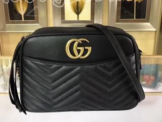 443499 DRW1T 1000 グッチ GGマーモント バッグ コピー GUCCI GG Marmont キルティング レディース ショルダーバッグ 4色選 ブラック