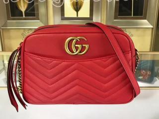 443499 DRW1T 6433 グッチ GGマーモント バッグ スーパーコピー GUCCI GG Marmont キルティング レディース ショルダーバッグ 4色選 レッド