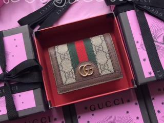 523155 96IWG 8745 グッチ 財布 スーパーコピー GUCCI オフィディア GG レディース カードケース(コイン＆紙幣入れ付き) 2色選択可