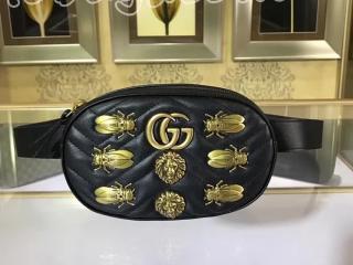 476434 DTDNT 1000 グッチ GGマーモント バッグ コピー GUCCI GG Marmont アニマルスタッズ付き レザー ベルトバッグ レディースバッグ