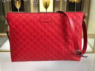 473882 DMT1N 6433 グッチ シグネチャー バッグ コピー GUCCI ソフト メンズ メッセンジャーバッグ 2色選択可 ハイビスカスレッド