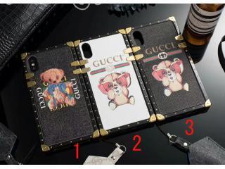 GUCCI携帯ケース iphone/犬 猫 フレンチブルドッグ ブルテリア いぬ ねこ わんこ/ソフト ケース 可愛い 3色選択可