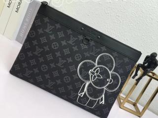 M62904 ルイヴィトン モノグラム･エクリプス バッグ コピー 「LOUIS VUITTON」 ポシェット・アポロ ヴィトン メンズ クラッチバッグ