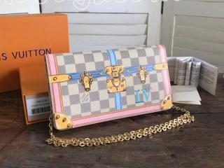 N60108 ルイヴィトン ダミエ･アズール バッグ コピー 「LOUIS VUITTON」 ポシェット・ウィークエンド ヴィトン レディース ショルダーバッグ