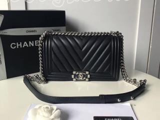 ボーイ シャネル バッグ コピー BOY CHANEL ハンドバッグ レディース ショルダーバッグ 2WAY シルバー金具 7色選択可 ブラック A67086 CH0680 25802