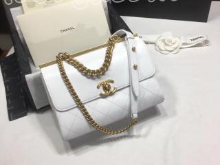 シャネル バッグ コピー CHANEL Flap Bag フラップ バッグ ラムスキン レディース ショルダーバッグ 2018年春夏 プレコレクション ホワイト 2色選択可 A57086 Y10477 10601