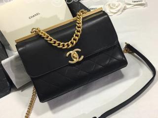 シャネル バッグ スーパーコピー CHANEL Flap Bag フラップ バッグ ラムスキン レディース ショルダーバッグ 2018年春夏 プレコレクション ブラック 2色選択可 A57086 Y10477 10602