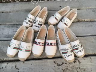 525882 9SJ10 9074R グッチGUCCI ロゴ キャンバス エスパドリーユ