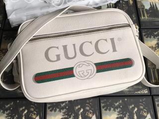 523589 0QRAT 8820 グッチ プリント バッグ スーパーコピー GUCCI ショルダーバッグ メンズ メッセンジャーバッグ 3色可選択 アイボリー レザー