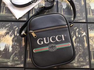 ‎523591 0QRAT 8163 グッチ プリント バッグ コピー GUCCI メッセンジャーバッグ メンズ ショルダーバッグ 3色可選択 ブラック レザー