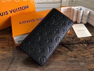 M62900 ルイヴィトン モノグラム･シャドウ 長財布 コピー 「LOUIS VUITTON」 ポルトフォイユ・ブラザ ヴィトン メンズ 二つ折り財布