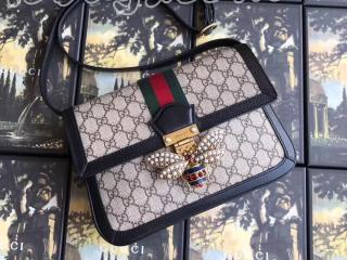 524356 9I6BT 1060 グッチ バッグ コピー GUCCI クイーン マーガレット GGミディアム レディース ショルダーバッグ 4色可選択 ブラック