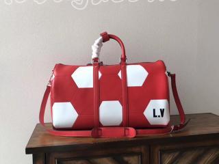 M52121 ルイヴィトン エピ バッグ コピー 「LOUIS VUITTON」 キーポル・バンドリエール 50 LV 2018FIFAワールドカップ™ ボストンバッグ  3色可選択 ルージュ