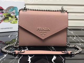 1BD127_2ERX_F0ORK_V_OOO プラダ モノクローム バッグ コピー PRADA Monochrome レディース チェーンショルダーバッグ 4色選択可 ピンクベージュ