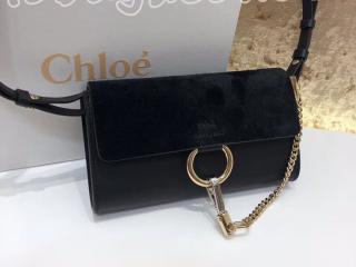 CHC16WP796H2O001 クロエ バッグ スーパーコピー「CHLOÉ FAYE」ストラップ付きウォレット ミニバッグ レディース ショルダーバッグ 5色選択可 black