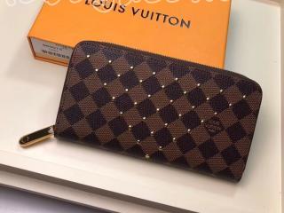 N60122 ルイヴィトン ダミエ･エベヌ 財布 コピー 「LOUIS VUITTON」 ジッピー・ウォレット ヴィトン レディース ラウンドファスナー財布