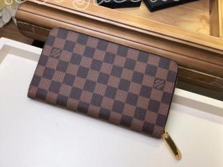 N63502 ルイヴィトン ダミエ・エベヌ 長財布 スーパーコピー 「LOUIS VUITTON」 ジッピー・オーガナイザー NM ヴィトン メンズ ラウンドファスナー財布