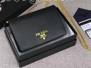 1BP006_NZV_F0002_V_COM プラダ バッグ コピー PRADA レディース ショルダーバッグ 3色選択可 ブラック レザー