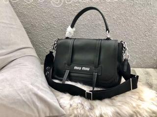 5BD078_2BYA_F0002_V_OOO ミュウミュウ バッグ コピー MIUMIU Grace Lux レザー レディース ショルダーバッグ 4色選択可 ブラック