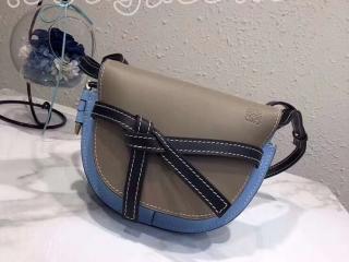 321.56.T20 ロエベ ゲート バッグ スーパーコピー LOEWE Gate スモール レディース ショルダーバッグ 7色選択可 Light Grey/Soft Blue/Blue ‍0010161982