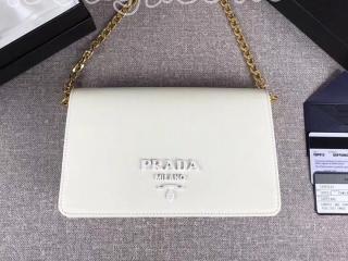 1BP012_NZV_F0K74_V_KWO プラダ バッグ コピー PRADA 「サフィアーノ」レザー ミニバッグ レディース ショルダーバッグ 3色選択可 オフホワイト