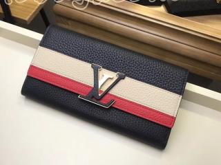 M62133 ルイヴィトン トリヨン 長財布 スーパーコピー 「LOUIS VUITTON」 ポルトフォイユ カプシーヌ  ヴィトン レディース 二つ折り財布 2色可選択 ノワール