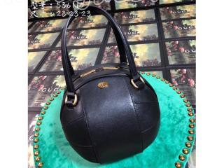 536110 0PL0T 1000 グッチ バッグ スーパーコピー GUCCI バスケットボール シェイプ メンズ トートバッグ 2色可選択 ブラック レザー