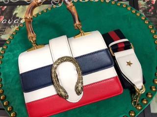 523367 CWLMT 9090 グッチ ディオニュソス バッグ コピー GUCCI Dionysus ミニトップハンドルバッグ レディース ショルダーバッグ 2色可選択 ホワイト レザー