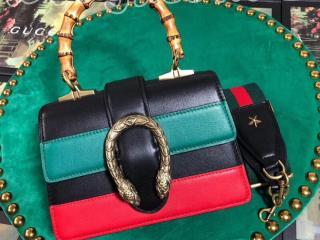 523367 CWLMT 8543 グッチ ディオニュソス バッグ スーパーコピー GUCCI Dionysus ミニトップハンドルバッグ レディース ショルダーバッグ 2色可選択 ブラック レザー