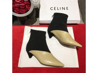 【CELINE】日本未入荷 18AW新作 ソフトVネック アンクルブーツ CELINE ブーツ 2018-19AW セリーヌ ショートブーツ・ブーティ