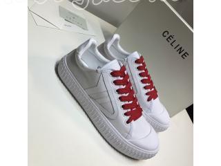 CELINE（セリーヌ）コレクション最新作入手困難♪最新作 CELINE PLIMSOLEスニーカー,White＆Red