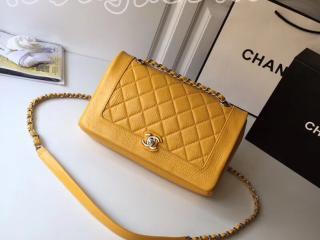 A57602 Y83490 4B807 シャネル バッグ コピー CHANEL フラップ バッグ クランプル カーフスキン & レジン レディース ショルダーバッグ 4色可選択 イエロー