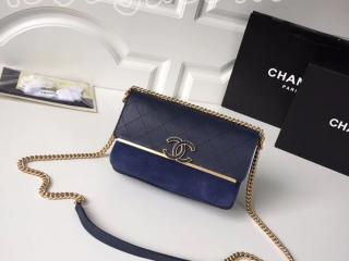 A57560 Y33357 5B313 シャネル バッグ コピー CHANEL フラップ バッグ グレインド カーフスキン & スウェード カーフスキン レディース ショルダーバッグ 4色可選択 ネイビーブルー