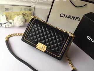 A67086 Y61357 94305 ボーイ シャネル バッグ スーパーコピー BOY CHANEL ミディアムフラップバッグ ラムスキン レディース チェーンショルダーバッグ 2色可選択 ブラック