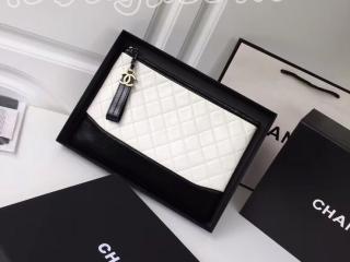 A84287 Y61477 C0200 ガブリエル ドゥ シャネル バッグ スーパーコピー CHANEL'S GABRIELLE ポーチ エイジド カーフスキン クラッチバッグ 4色可選択 ホワイト & ブラック