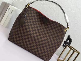 N44045 ルイヴィトン ダミエ・エベヌ バッグ コピー 「LOUIS VUITTON」 グレースフル MM ヴィトン レディース ショルダーバッグ