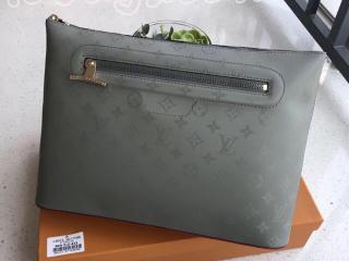 M63240 ルイヴィトン モノグラム・チタニウム バッグ スーパーコピー 「LOUIS VUITTON」 ポシェット・コスモス メンズ クラッチバッグ