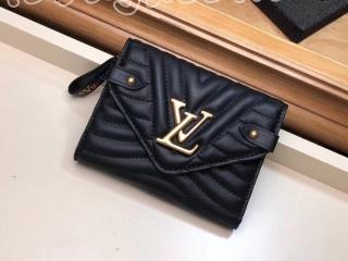 M63427 ヴィトン 財布 スーパーコピー 「LOUIS VUITTON」 ルイ･ヴィトンニューウェーブ コンパクト・ウォレット レディース 三つ折り財布 3色可選択 ブラック