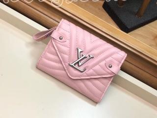 M63730 ヴィトン 財布 スーパーコピー 「LOUIS VUITTON」 ルイ･ヴィトンニューウェーブ コンパクト・ウォレット レディース 三つ折り財布 3色可選択 ピンク