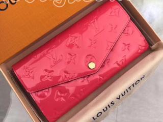 M93206 ルイヴィトン モノグラム・ヴェルニ 長財布 スーパーコピー 「LOUIS VUITTON」 ポルトフォイユ・サラ ヴィトン レディース 二つ折り財布 4色可選択 ローズリッチ