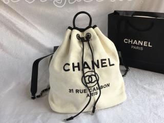 A93787 V3035 35132 シャネル バッグ コピー CHANEL 2018 Cruise キャンバス&カーフスキン レディース バックパック 5色可選択