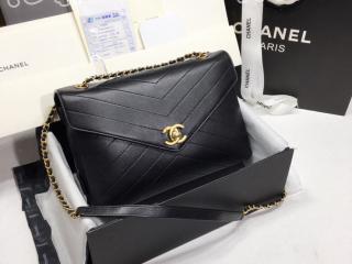 A57432 Y83566 94305 シャネル バッグ スーパーコピー CHANEL フラップ バッグ ラムスキン レディース ショルダーバッグ 26cm 4色可選択 ブラック