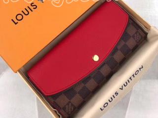 N60124 ルイヴィトン ダミエ・エベヌ 長財布 スーパーコピー 「LOUIS VUITTON」 ポルトフォイユ・ノルマンディ ヴィトン レディース トリヨン 二つ折り財布 3色