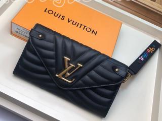 M63298 ルイ･ヴィトン 長財布 スーパーコピー 「LOUIS VUITTON」 ニューウェーブ ロング･ウォレット レディース 二つ折り財布 4色可選択 ブラック