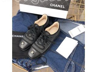 シャネル入学靴 プレゼント CHANEL 秋冬プレコレクション フラットシューズ 通勤靴 CHANEL靴