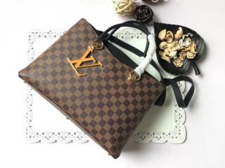 N40050 ルイヴィトン ダミエ･エベヌ バッグ スーパーコピー 「LOUIS VUITTON」 LVリバーサイド ハンドバッグ レディース ショルダーバッグ 2色可選択 ノワール