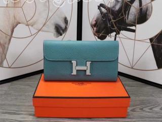 constance0261 エルメス コンスタンス 長財布 コピー HERMES Constance レディース 二つ折り財布 国産牛革 シルバー金具 11色可選択