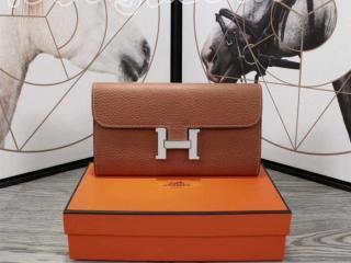 constance0264 エルメス コンスタンス 長財布 スーパーコピー HERMES Constance レディース 二つ折り財布 国産牛革  シルバー金具 11色可選択